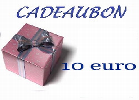 Cadeubon ter waarde van 10 euro