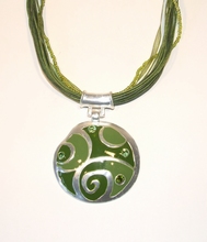 Ketting amulet groen 002002 | Groene amulet ketting 