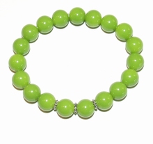 Armband groen 9511 | Groene armband glaskralen 