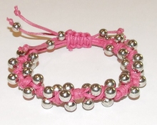 Armband roze 22301 | Armband hard roze helemaal hot! 