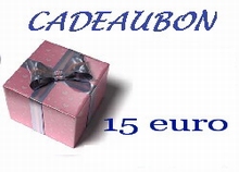 Cadeubon ter waarde van 15 euro 