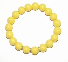 Armband geel 9512 | Gele armband glaskralen 